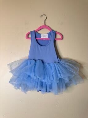 PLUM B.A.E. Tutu Dress Blue with Tulle Skirt 4T